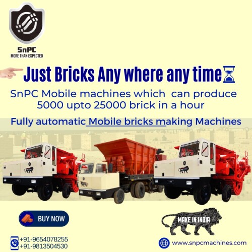 SnPC Machines is providing heavy brick making truck that can produce brick with a speed of more than 25K brick per hours with a minimum labor and resources. BMM manufactured by SnPC Machines are making it possible for kiln owner to fulfill their brick requirements in a limited time and investments. 
https://snpcmachines.com/
#Snpcmachines #brickmakingmachine #machineformakingbrick #BMM400 #BMM410 #offpageconstruction #singlediemachine #doublediemachine #claybrickmachine #constructiontools