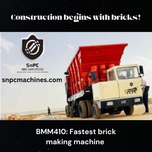 Find the perfect brick making machine and Grow your brick kiln business with fully automatic brick making machine which produce brick about three times faster as compared to manual production. This machine revolutionize construction industry with its speed and reduction in 45% cost. This machine is eco-friendly as well as it requires one-third of water for its working.
https://snpcmachines.com/
#Snpcmachines #brickmakingmachine #machineformakingbrick #BMM400 #BMM410 #offpageconstruction #singlediemachine #doublediemachine #claybrickmachine #constructiontools