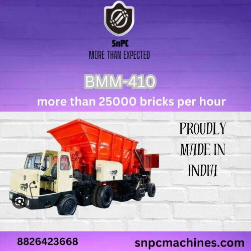 Freedom to produce bricks anywhere, anytime and in any quantity

BMM-410
Fully automatic clay red bricks making machine. Snpc made fully automatic Mobile brick
 making machine can produce up to 24000 bricks in 01 hour. The raw material should me clay, 
mud or mixture of clay and flyash. this machine is widely used by the itta Bhatta, brick
 making factories or kilns or gyara banane ke machine, clay brick manufacturers and red
 brick manufacturers around the globe.

https://snpcmachines.com/

#Snpcmachines #brickmakingmachine #machineformakingbrick #BMM400 #BMM410 #offpageconstruction 
#singlediemachine #doublediemachine #claybrickmachine 
#constructiontools