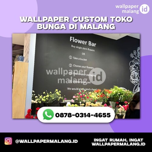 WALLPAPER CUSTOM TOKO BUNGA DI MALANG