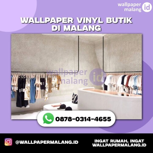 WALLPAPER VINYL BUTIK DI MALANG