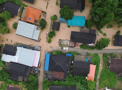 foto udara banjir rendam wilayah utara thailand 2 43