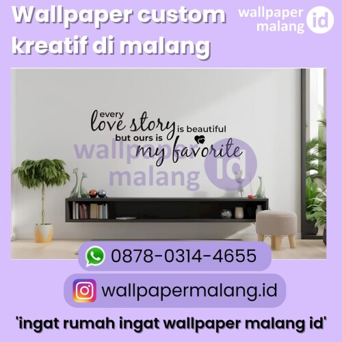 wallpaper custom kreatif di malang