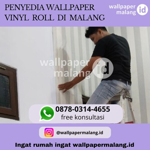 penyedia wallpaper vinyl roll di malangg