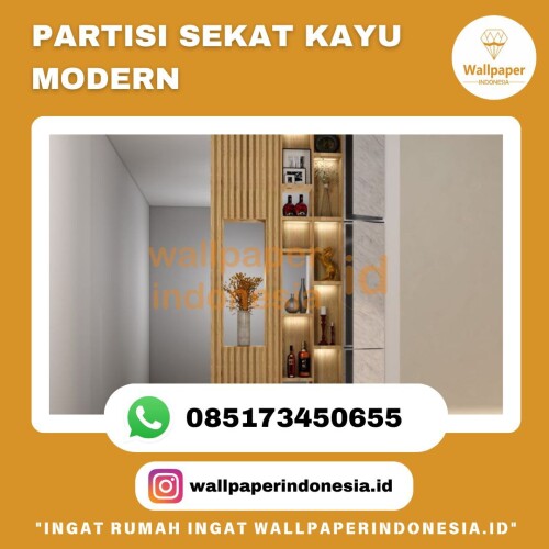 PARTISI SEKAT KAYU MODERN