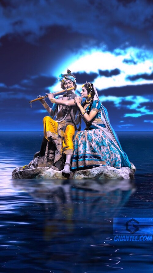 magical night radha krishna serial mobile wallpaper Ghantee